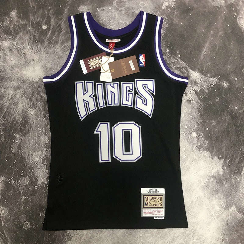 Mitchell Ness Hot Print Retro Sacramento Kings Basketball Jersey 2001 #10 BIBBY