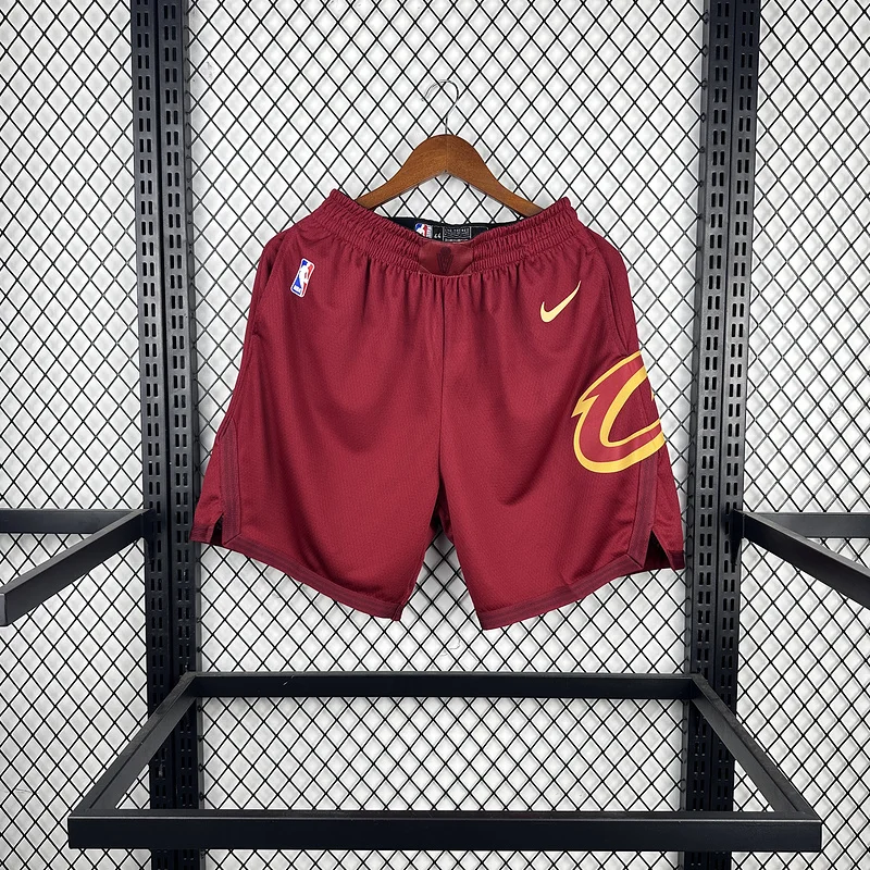 2023 Cleveland Cavaliers Basketball Aawy Red Shorts