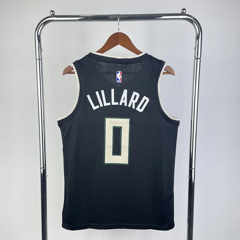 2021 Season NBA Milwaukee Bucks Basketball jersey trapeze limited #0 LILLARD