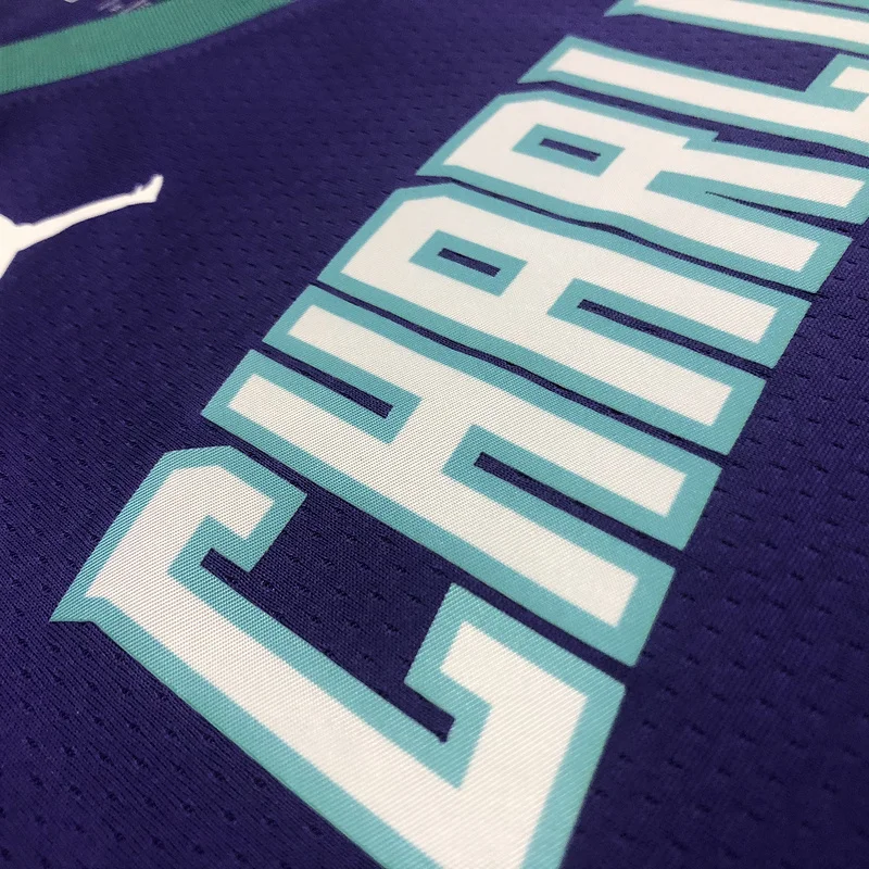 Charlotte Hornets Basketball Jersey   Purple  #2  BALL