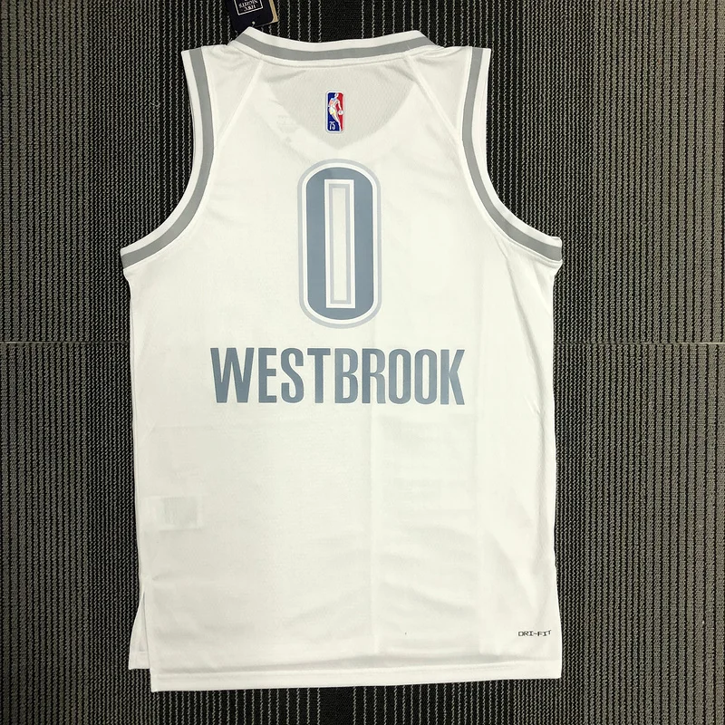 2022 NBA Oklahoma City Thunder Basketball Jersey city version #0 WESTBROOK