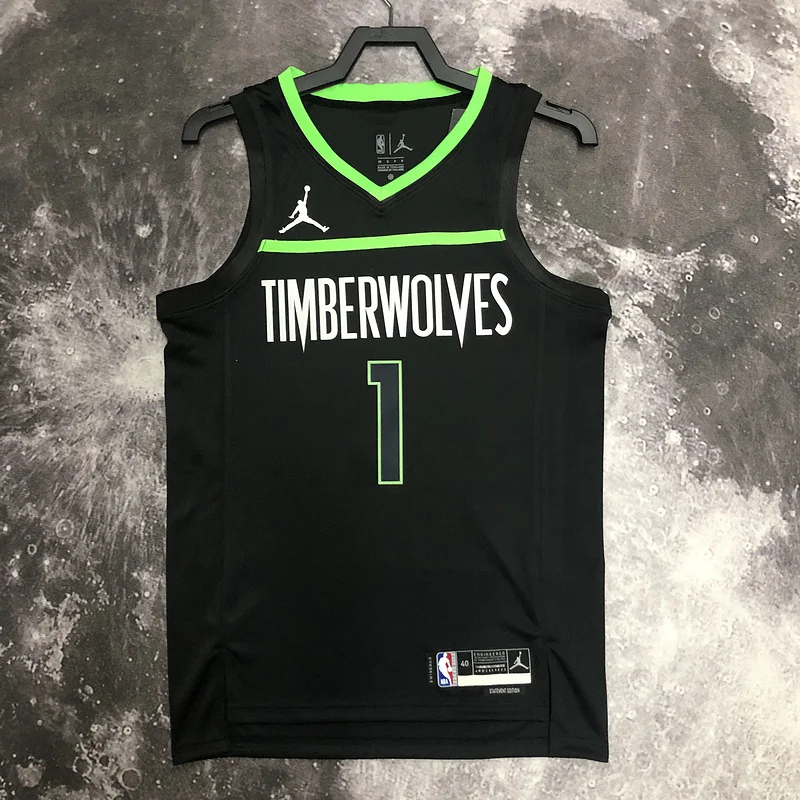 2023 Minnesota Timberwolves Basketball Jersey trapeze limited #1 EDWARDS