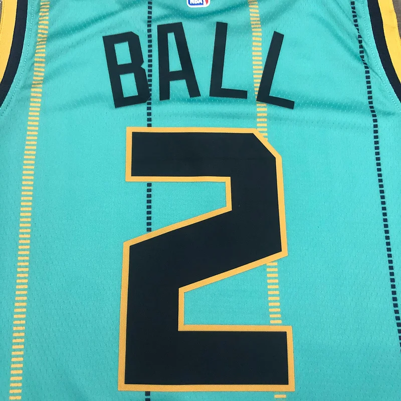 2021 Charlotte Hornets Basketball Jersey  city version #2  BALL