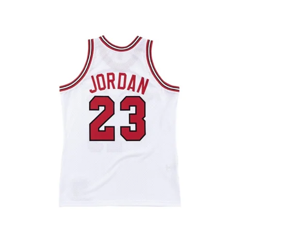 MN Hot Print Retro NBA Chicago Bulls Basketball jersey 1984 1985 Season white #23 Jordan