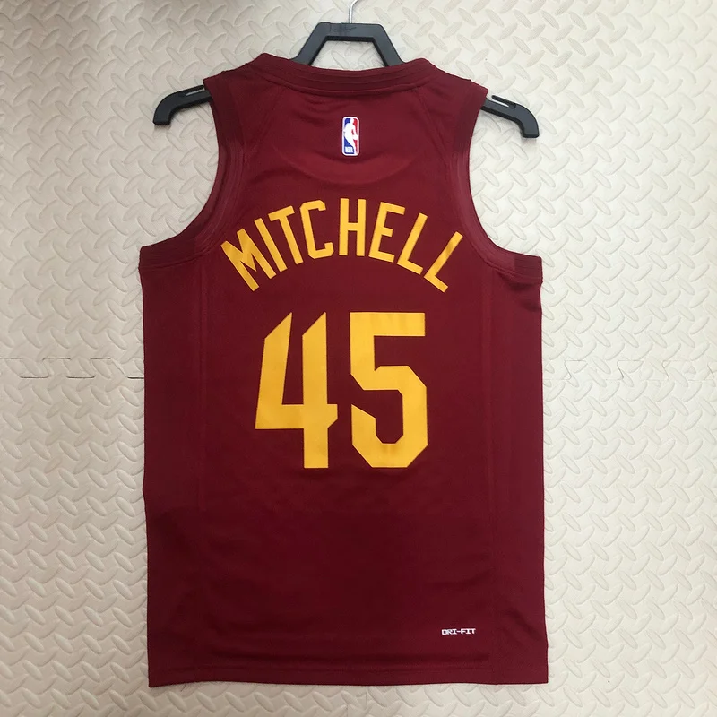 2023 Cleveland Cavaliers Basketball Jersey Aawy #45 MITCHELL