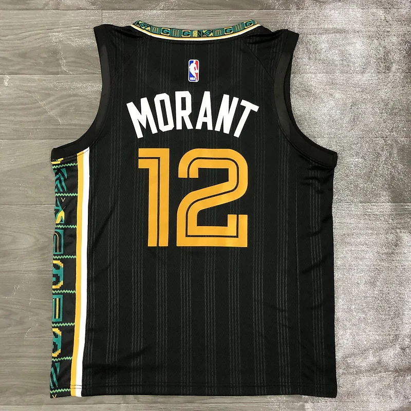 2021 Season NBA Memphis Grizzlies Basketball Jersey city version #12 MORANT