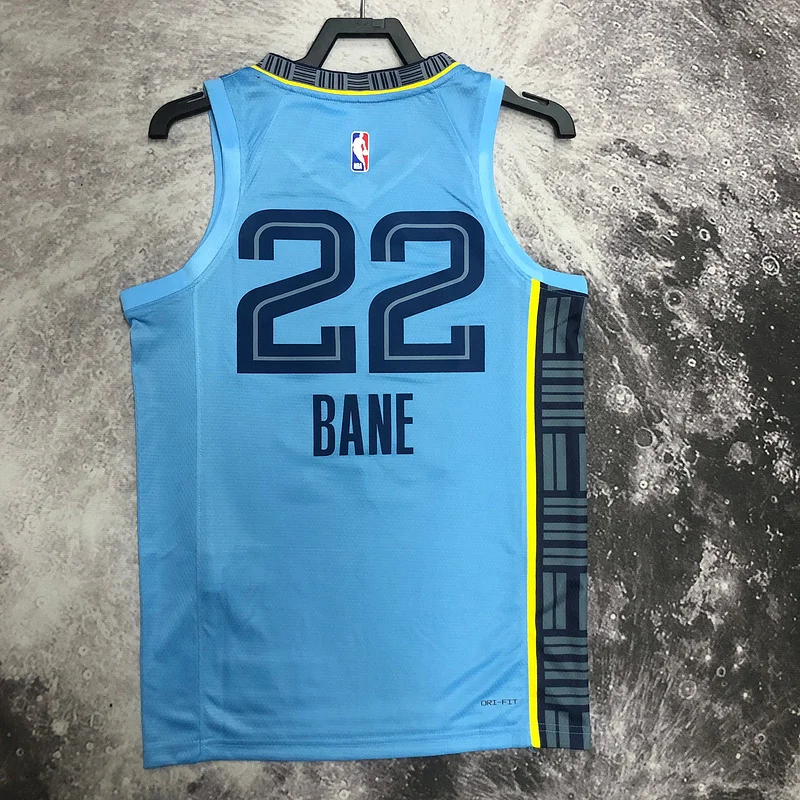 2023 Season NBA Memphis Grizzlies Basketball Jersey trapeze limited #22 BANE