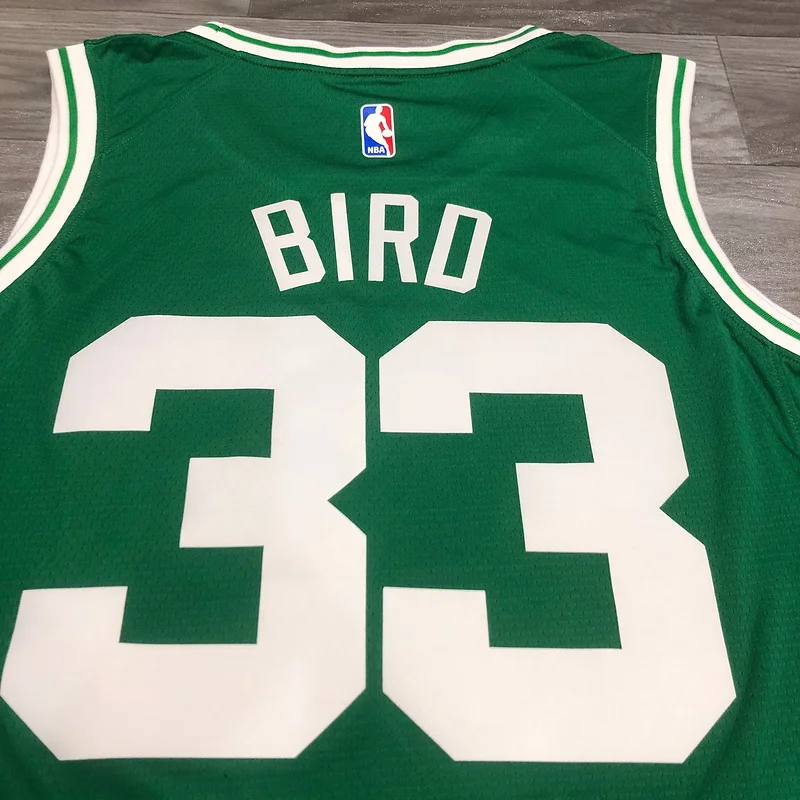 NBA Boston Celtics Basketball Jersey Retro Green #33 BIRD