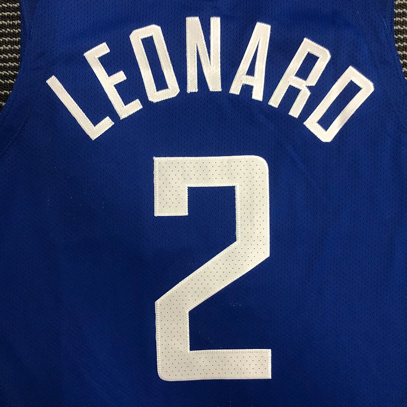 AU player version NBA Los Angeles Clippers Basketball jersey   Blue  #2   LEONARD