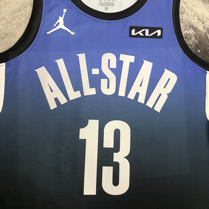 2023 Season  NBA Los Angeles Clippers Basketball jersey   All-Star    Blue  #13   GEORGE