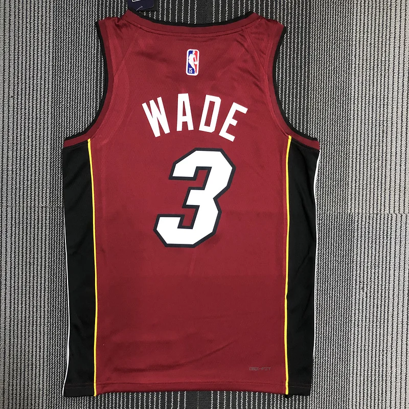 75th anniversary NBA Miami Heat basketball jersey trapeze limited #3 WADE