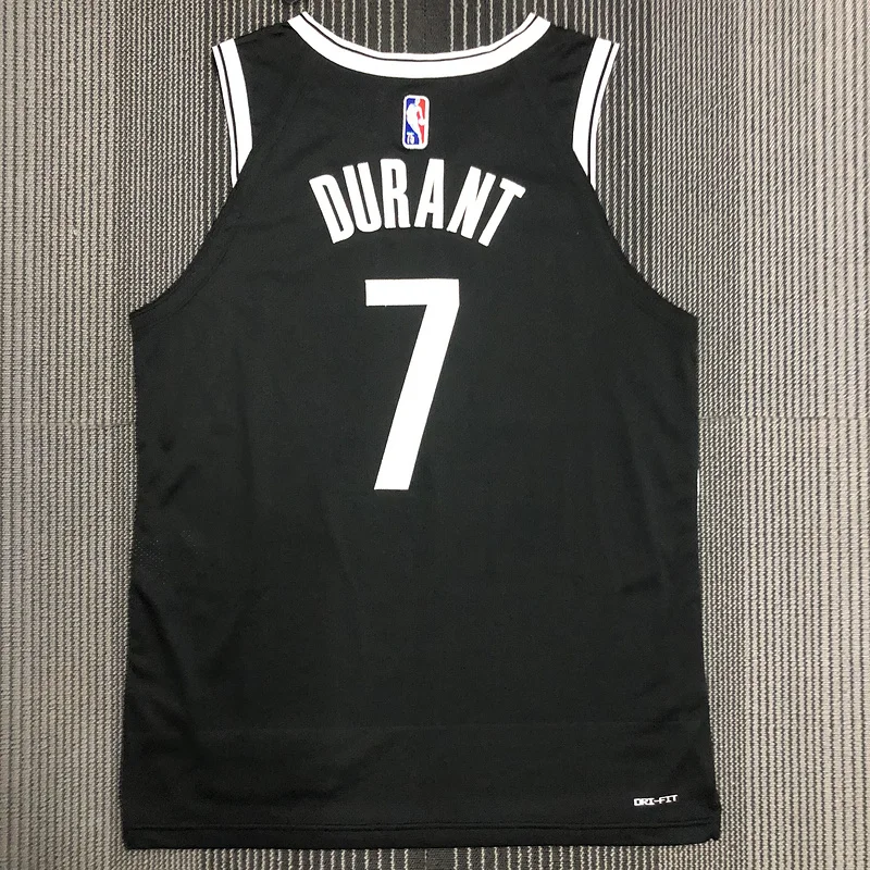 AU Player Version Brooklyn Nets Basketball jersey Black #7 DURANT