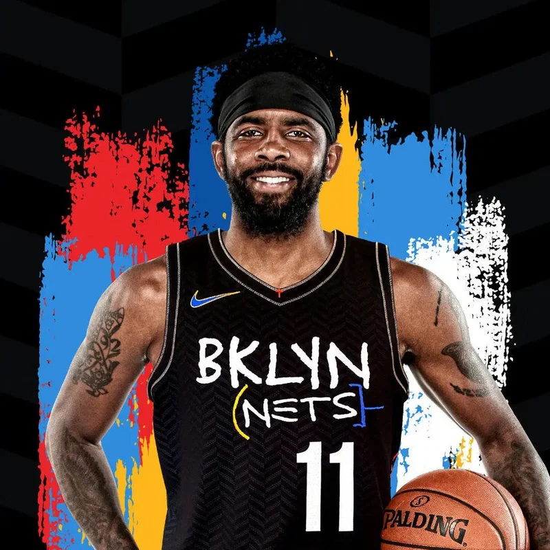 2021 Season Brooklyn Nets Basketball jersey city version Graffiti model #11 IRVING