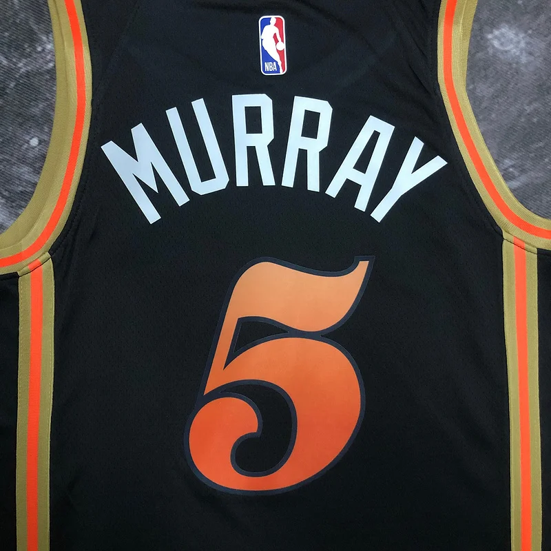 2023 Season NBA Atlanta Hawks Basketball Jersey city version #5  MURRAY