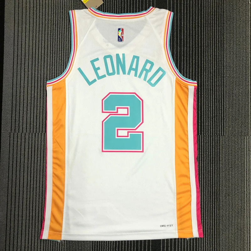 2022 San Antonio Spurs Basketball Jersey city version #2 LEONARD