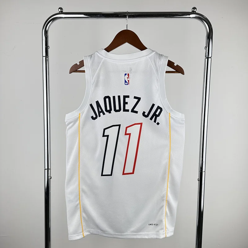 2023 Season NBA Miami Heat basketball jersey city version #11 JAQUEZ JR