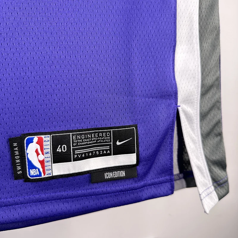 2023 Sacramento Kings Basketball Jersey Aawy Purple #10 SABONIS