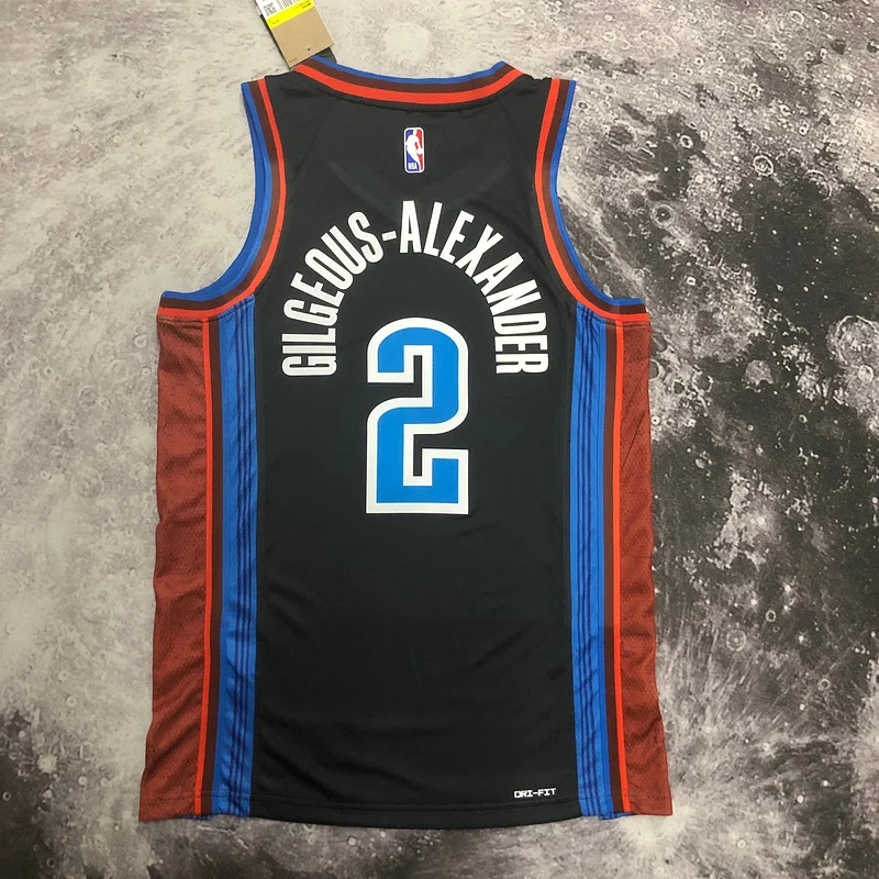 2023 NBA Oklahoma City Thunder Basketball Jersey city version #2 GILGEOUS ALEXANDER