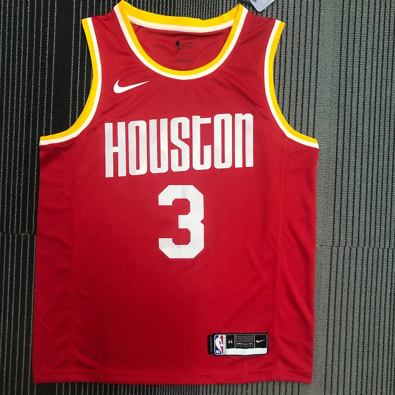 Houston Rockets Basketball Jersey Retro 红 #3 PAUL