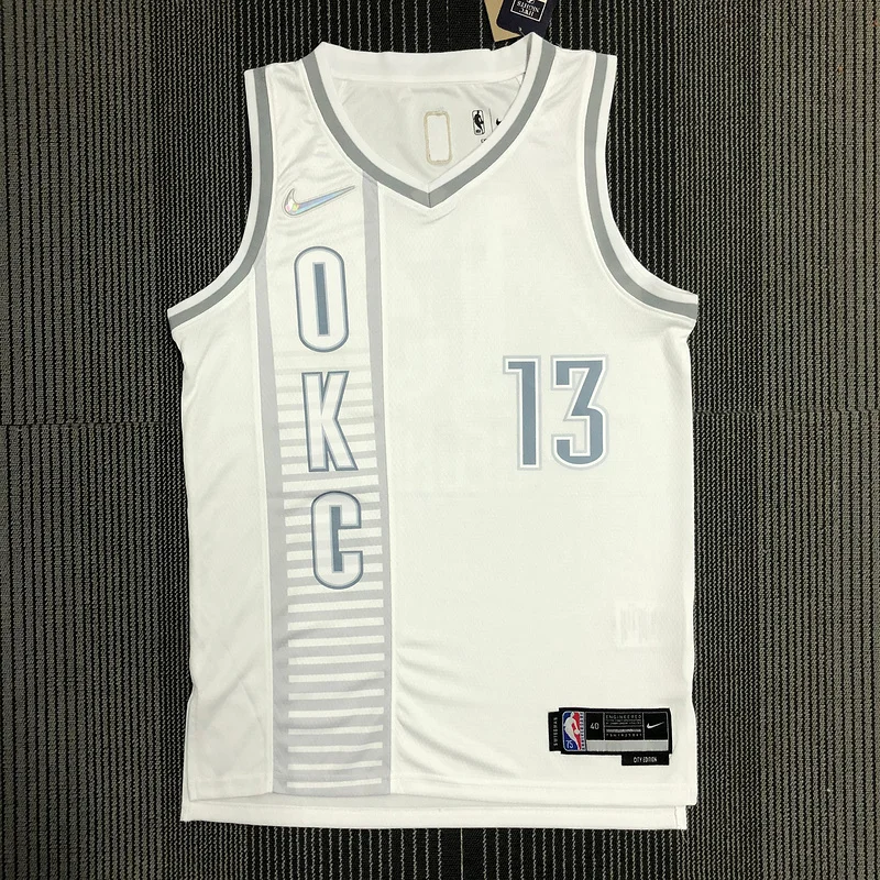 2022 NBA Oklahoma City Thunder Basketball Jersey city version #13 GEORGE