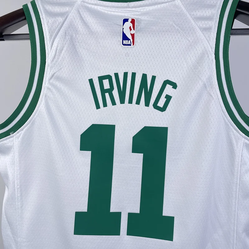 Youth kids Basketball Jersey Boston Celtics White #11 IRVING