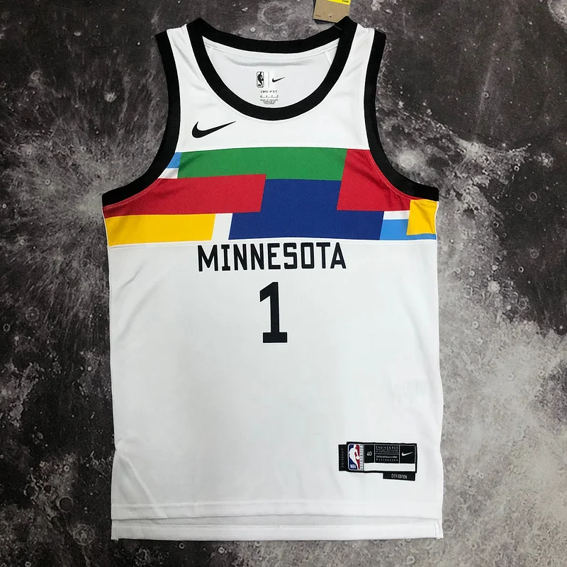 2023 Minnesota Timberwolves Basketball Jersey city version #1 EDWARDS