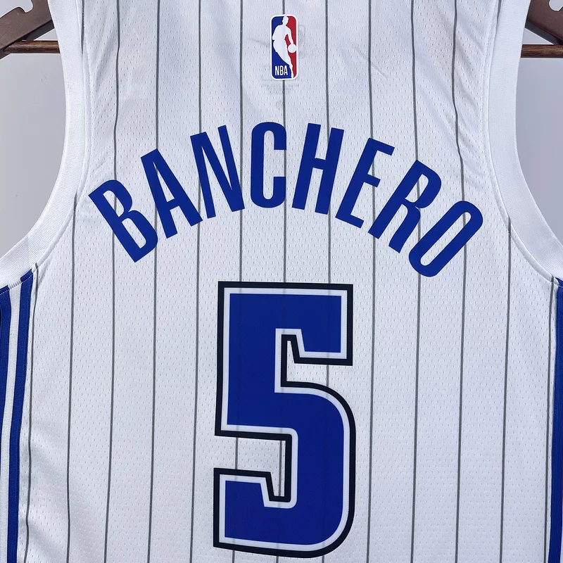 2023 Orlando Magic Basketball Jersey Home White #5 BANCHERO