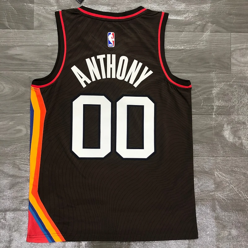 2021 Portland Trail Blazers Basketball Jersey city version brown #00 ANTHONY