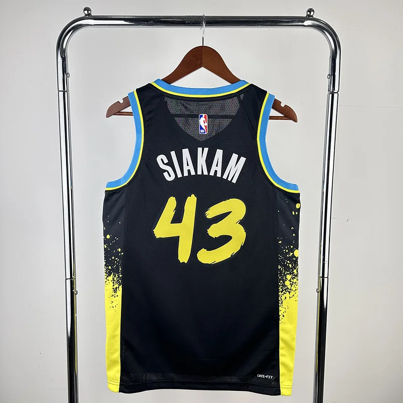 2024 Indiana Pacers Basketball Jersey city version #43 SIAKAM