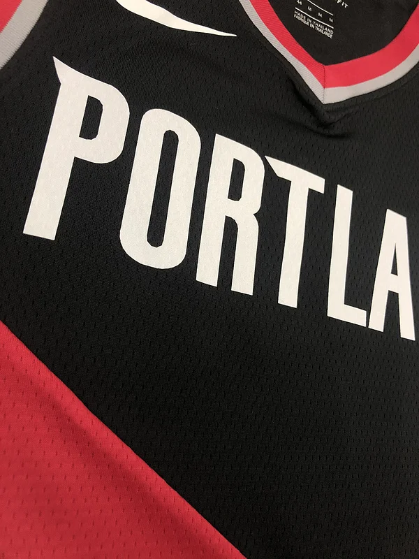 2021 Portland Trail Blazers Basketball Jersey Black #7 ROY