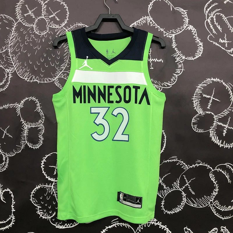 Minnesota Timberwolves Basketball Jersey trapeze #32 TOWNS