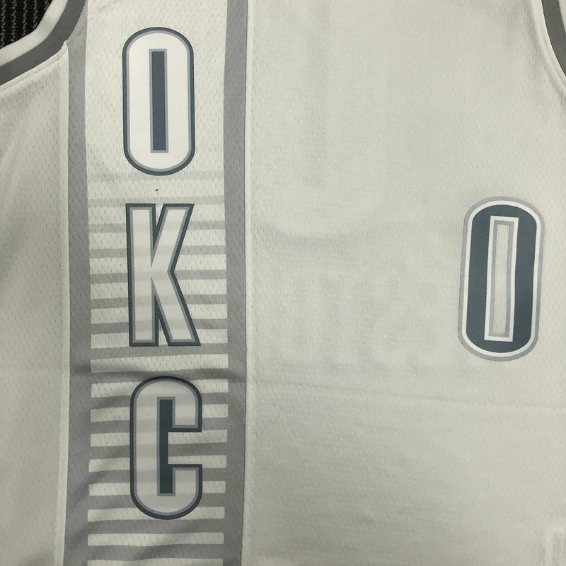 2022 NBA Oklahoma City Thunder Basketball Jersey city version #0 WESTBROOK