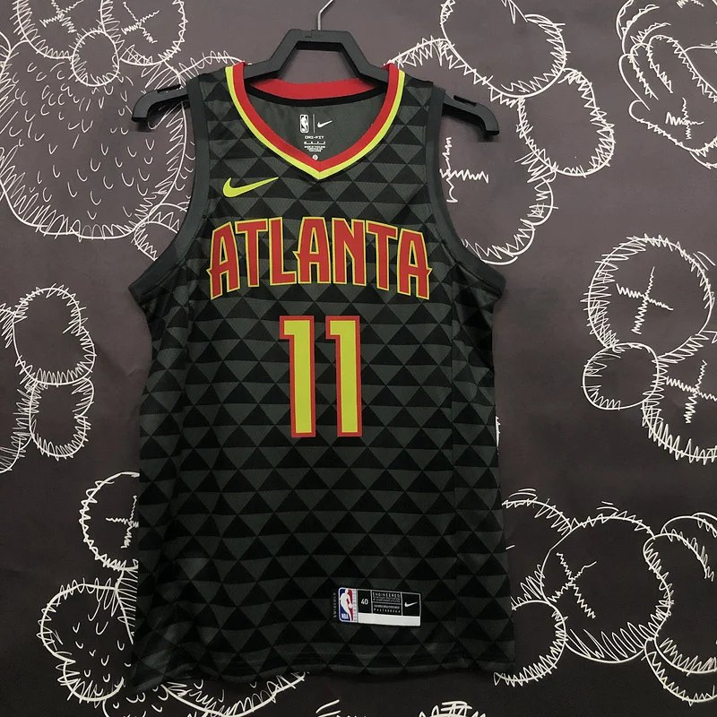 NBA Atlanta Hawks Basketball Jersey black #11 YOUNG