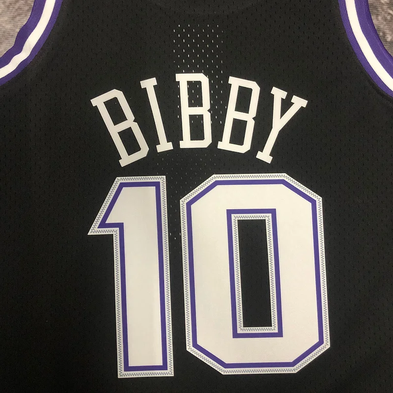 Mitchell Ness Hot Print Retro Sacramento Kings Basketball Jersey 2001 #10 BIBBY