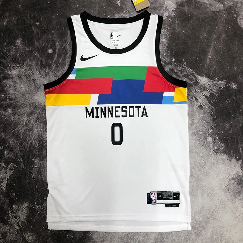 2023 Minnesota Timberwolves Basketball Jersey city version #0 RUSSELL