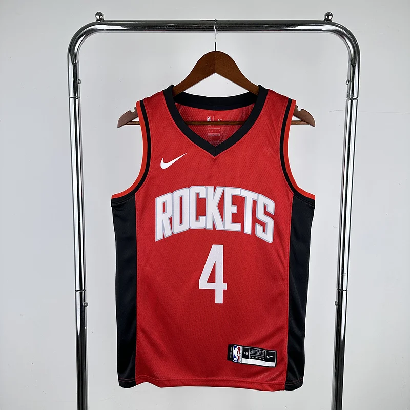 2023 Houston Rockets Basketball Jersey Aawy Red #4 GREEN