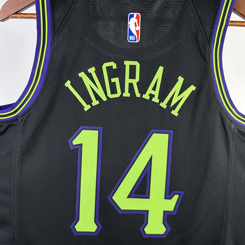 2024  New Orleans Pelicans Basketball jersey   city version  #14  INGRAM