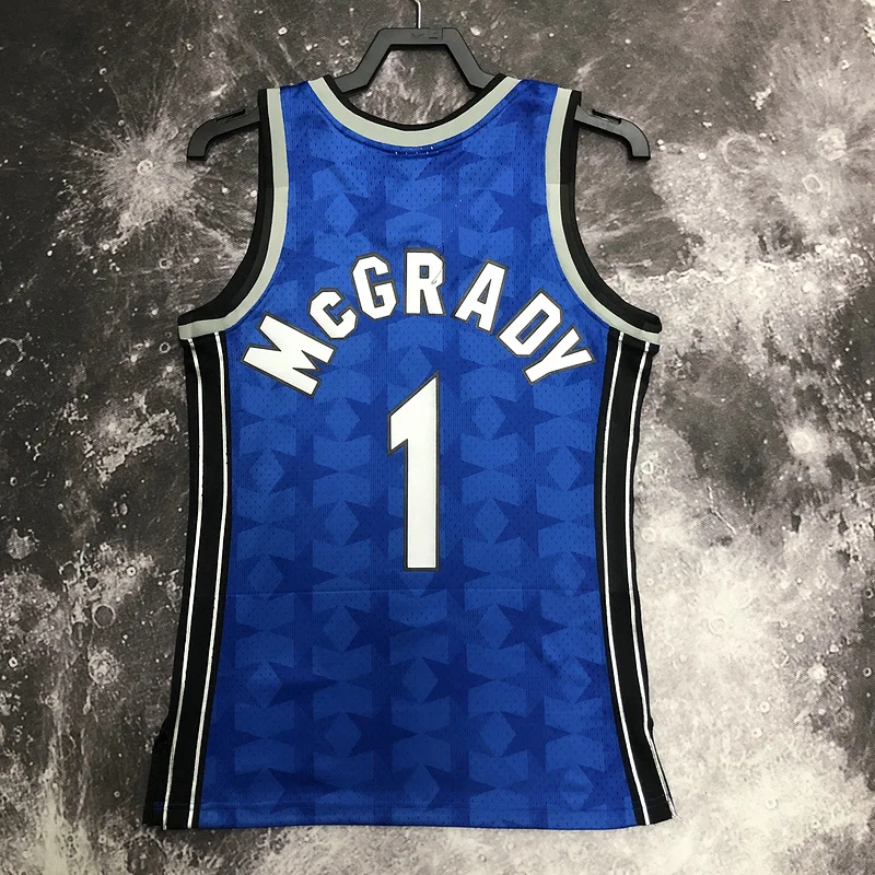 2000 2001 Mitchell Ness Hot Print Retro Orlando Magic Basketball Jersey #1 McGrady