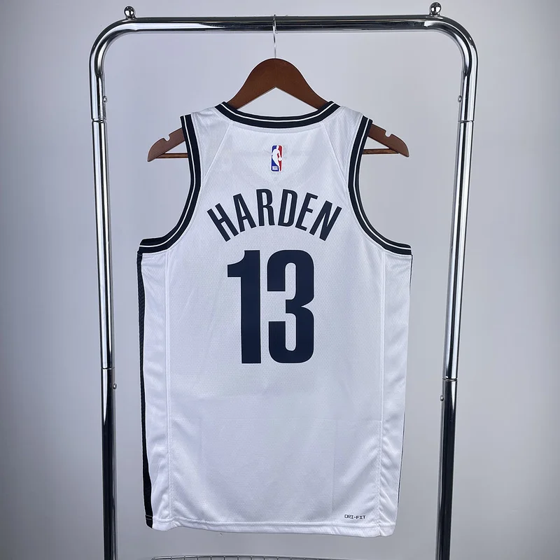 2023 Season Brooklyn Nets Basketball jersey White #13 HARDEN