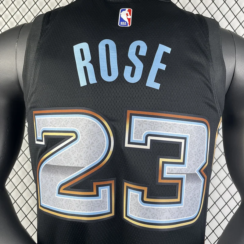 2023 Season NBA Memphis Grizzlies Basketball Jersey city version #23 ROSE