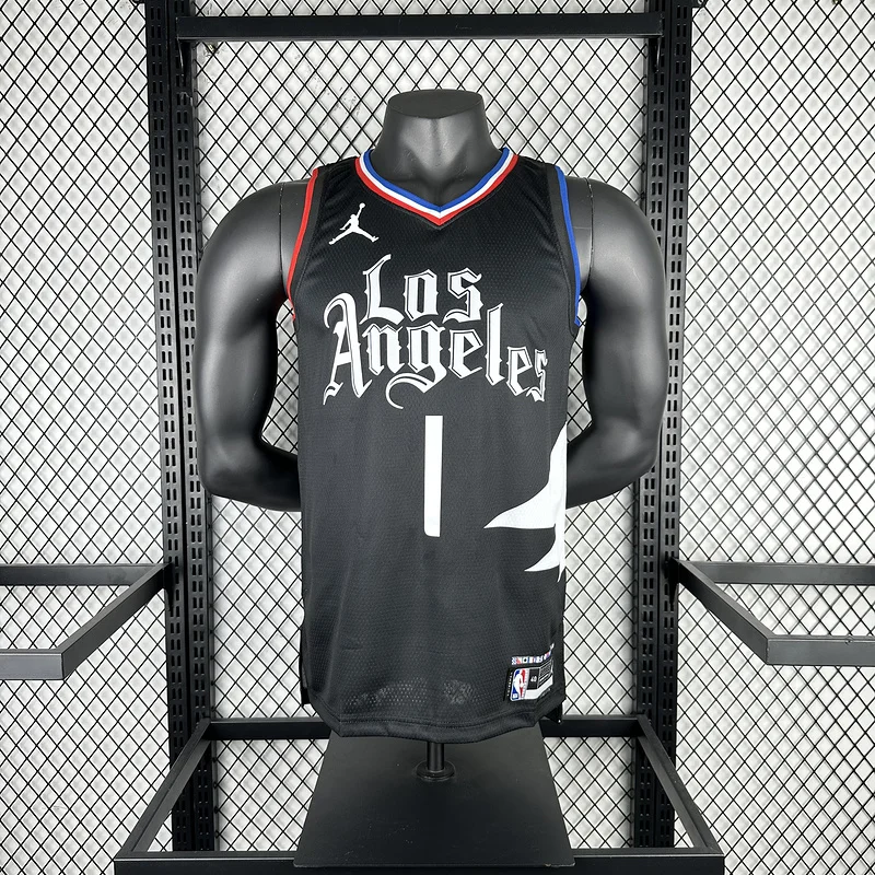 2023 Season   NBA Los Angeles Clippers Basketball jersey    trapeze  limited  #1    HARDEN