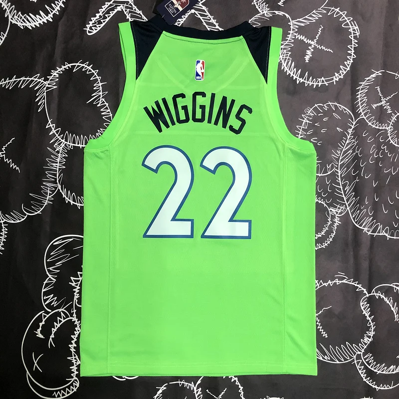 Minnesota Timberwolves Basketball Jersey trapeze #22 WIGGINS