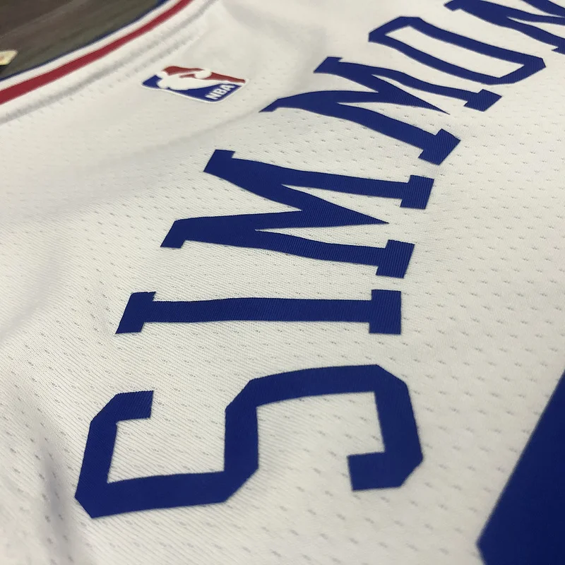 NBA Philadelphia 76ers Basketball Jersey V-neck White #25 SIMMONS