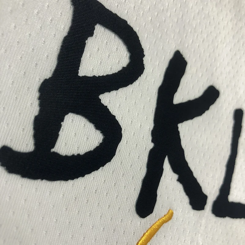 Brooklyn Nets Basketball jersey Graffiti White #21 CLOWNEY