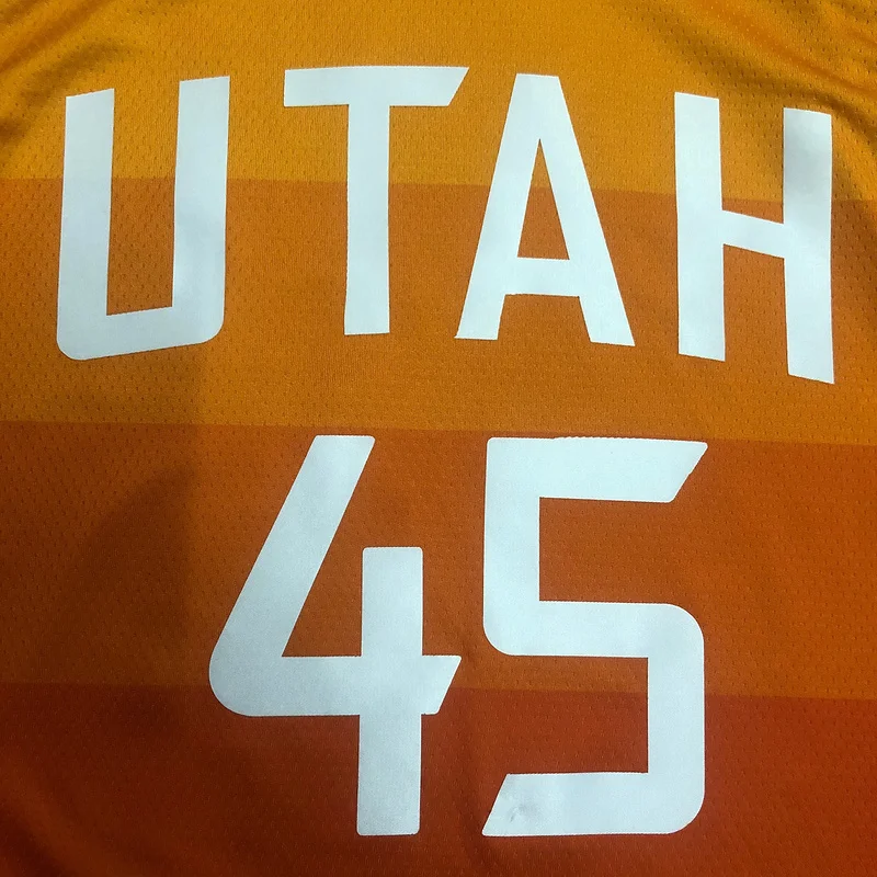 2019 Utah Jazz Basketball Jersey rainbow gradient #45 MITCHELL