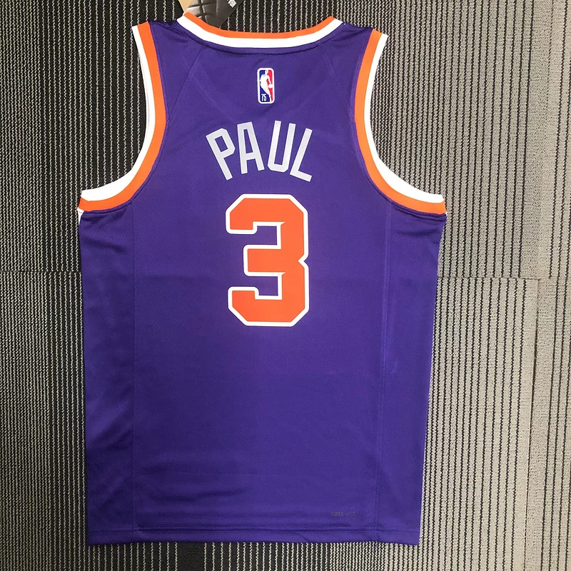 75th anniversary NBA Phoenix Suns Basketball jersey Purple #3 PAUL