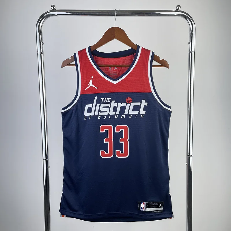 2023  Washington Wizards Basketball Jersey   trapeze  limited  #33    KUZMA