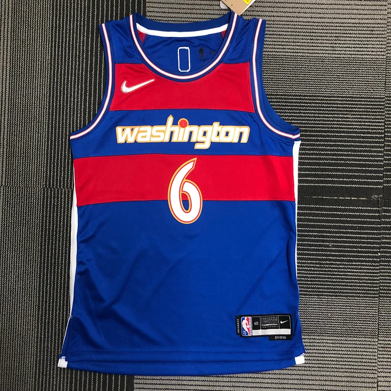 2022 Washington Wizards Basketball Jersey city version #6 HARRELL