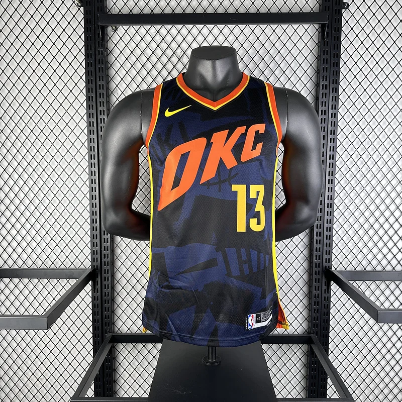 2024 NBA Oklahoma City Thunder Basketball Jersey city version #13 GEORGE