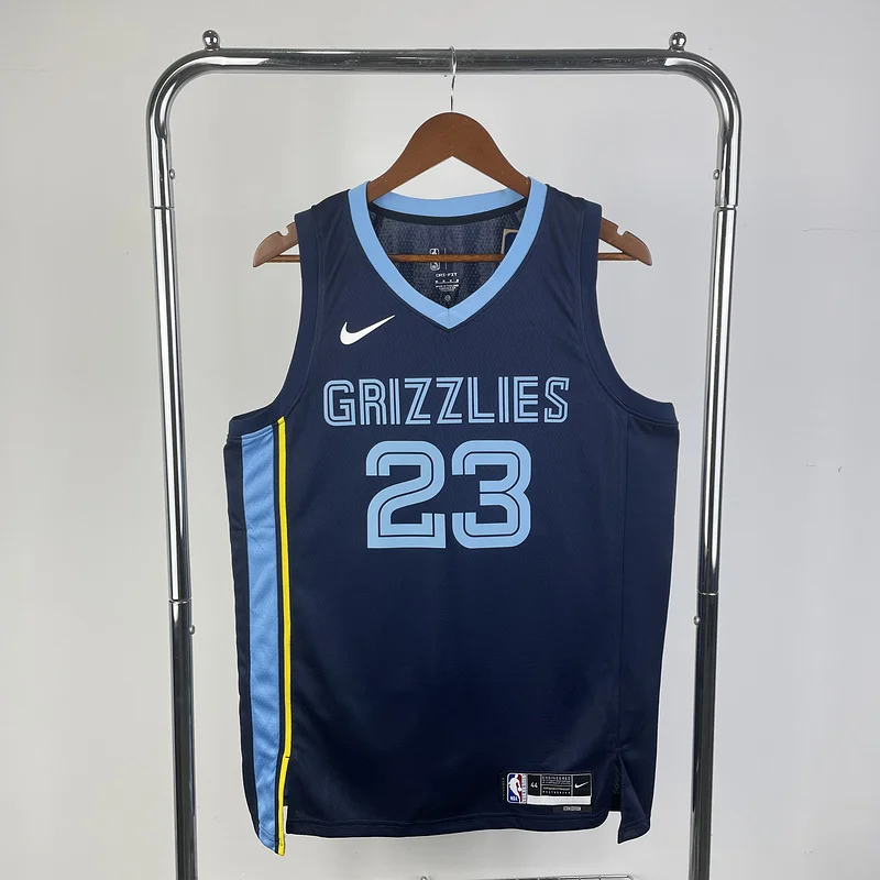 2023 Season NBA Memphis Grizzlies Basketball Jersey Aawy Blue #23 ROSE